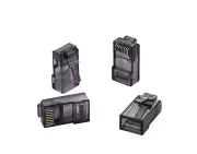 50 pcs RJ-45 Cat6 UTP Pass-Through Connectors EZ Crimp End Ethernet Plug Grey
