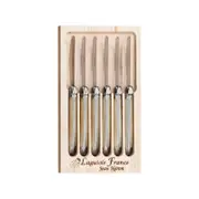 Laguiole Jean Neron 6pc. Butter/pate Knife Set - Light Horn