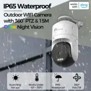 3.5K Security Camera Outdoor CCTV WIFI Camera 360° PTZ Auto Track HD Color Night