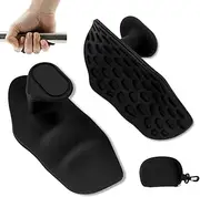 Alerrawia Workout Gym Gloves Gym Fingerless Hand Grips Palm Pull up for Fitness Exercise Ergonomic Rubber Hand Protector Gloves for Weight Lifting, Pull-Ups, Training and Exercise