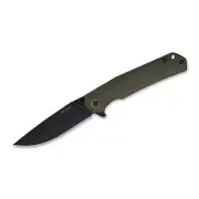 Ruike Folding Pocket Knife - Green - 14C28N Steel - P801-G