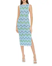 Milly Zig Zag Midi Dress