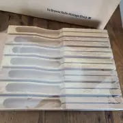 Cooking Pleasures In-Drawer 7 Knife Wooden Storage Block