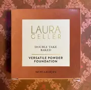New Laura Geller DEEP Double Take Versatile Foundation Powder 0.35 oz - No Puff