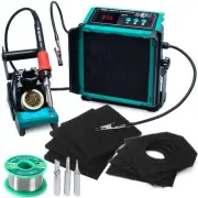 948DQ-III 2-IN-1 Solder Fume Extractor Fan 110W Soldering Station Kit Smoke A...