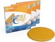 Full Circle Internations 360GOLD 9-Inch Sanding Discs for Porter Cable 7800 Drywall Power Sander, Dewalt, and Radius360 Sanders (220 Grit - 15 Pack)