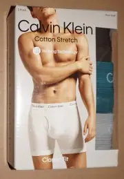 Calvin Klein Mens Boxer Briefs 3-Pack XL 40-42 Classic Fit Cotton Stretch NIB