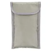 Faraday Bags, 6.5" Signal Blocking Privacy Protection Wallet, Silver -grey