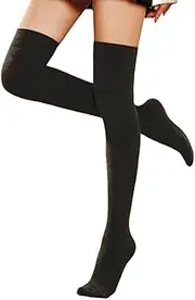 [Jieaissna] Women Thigh High Socks Long Over Knee High Socks Warm Boot Stockings Casual Over the Knee High Socks Thigh Highs