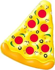 Pizza Shape Floating Row, Summer Water Sport Lounge Raft, Inflatable Pool Float with Electric Pump for Swimming Pool Party LWX