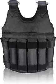 FOLOSAFENAR Exercise Training Fitness 50 kg Maximum Load Training Weight Vest 42 x 30 x 4 Weight Vest Weight Vest with Weights Included