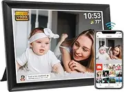64 GB Frameo 10.5 Inch Digital Photo Frame WiFi Smart 1920 x 1280 FHD IPS LCD Touch Screen, Auto Rotate, Support SD Card on USB Drive, 2.4/5 GHz, Share Moments Instantly via Frameo App