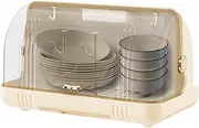 Baby Bottle Drying Rack Storage - Clear Cover Baby Bottle Drainer Drying Rack with Drain Tray,Feeding Station, Kitchen Cabinet Organizer for Cups Tableware