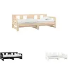 Solid Wood Pine Pull-out Day Bed Home Sleepover Sofa Bed Multi Colours vidaXL