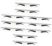 Ipetboom 10pcs Brow Shaping Template Flexible Eyebrow Guide Ruler for Women Easy to Use Eyebrow Stencils for Symmetrical Makeup Design