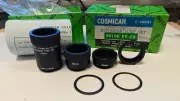 COSMICAR CCTV C-MOUNT EXTENSION TUBE ADAPTOR SET OF 6 (40,20,10.5,1,0.5)mm EX-C6