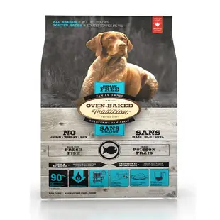 加拿大OVEN-BAKED烘焙客-全齡犬無穀深海魚-原顆粒 2.27kg(5lb) x 2入組(購買第二件贈送寵物零食x1包)