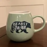 Coffee Mug Tea Cup Clay Art Bearly Awake Bear Bubble Mug 16oz. New Tags
