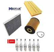 Tune Up Kit Spark Plugs Engine Oil Cabin Air Filters for Audi Q7 V6; 3.6L 09-10 (for: Audi)
