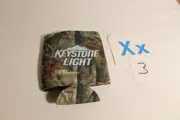 Keystone Light Beer Koozie Camo Foam Insulator Drink Soda