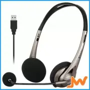 Verbatim USB Headset with Boom Mic Headphone - Grey