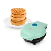 DASH Mini Maker for Individual Waffles Hash Browns Keto Chaffles with Easy to...