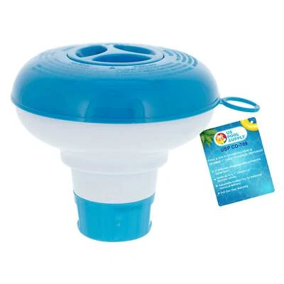 Floating 1" Tablet Swimming Pool Spa Chemical 5" Dispenser Collapsible