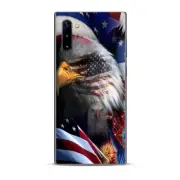 Skins Decal Wrap for Samsung Galaxy Note 10 USA Bald Eagle in Flag