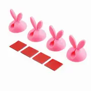 4 Pcs Winder Wrap Cord Cable Storage Desktop Rabbit Shaped Wire Clips Organizer Space Saving Desk Accessories Office Supplies