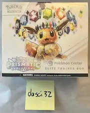 Scarlet & Violet Prismatic Evolutions Pokemon Center Elite Trainer Box ETB