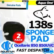 Aqua One Ocellaris 850 / 850UVC Black Filter Sponge 35ppi 2 Pack 138S 25138S