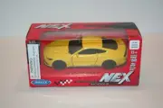 YELLOW DIECAST 2015 FORD MUSTANG GT 1:43 WELLY NIB - Ships Next Day