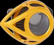 AN Clear Tear Air Cleaner Kit Gold Anodized Heritage Springer 99-07