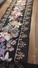 Elegant Black Detailed Table Runner