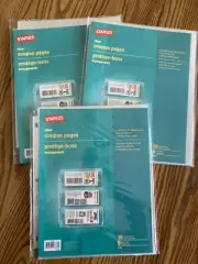 Lot of 3 (10 pgs ea) Staples Clear Coupon Holders/Organizer