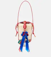 [Dolce & Gabbana] Dolce & Gabbana Taormina Carla Medium raffia bucket bag One Size neutrals