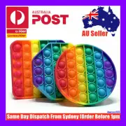 Pop It Fidget Toy Sensory Stress Relief Push Pop Rainbow Game FREE POSTAGE