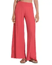 Elan Crochet Inset Swim Cover-Up Pants