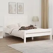 Bed Headboard, Beds Head Frame Wall Headboard White 140 cm Solid Wood Pine