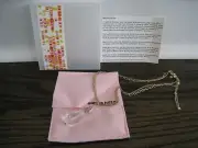 NWT ALEXIS BITTAR LUCITE COLLECTION 2-STRAND NECKLACE PENDANT ADJUST GOLD TONE