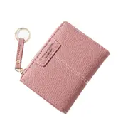 Women Small Wallet, Lady Mini Bifold Leather Lightweight Credit Card Organizer with Zipper