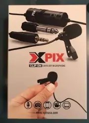 BOYA XPIX Clip-on Mini Mic Microphone 3.5mm Lavalier Mic