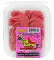 Alamo Candy Sour Strawberry Belts 6oz Mexican Candy