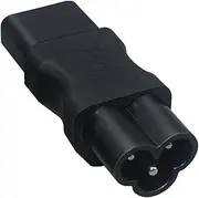 IEC320 C6 to C13 Power Adapter C6 to C13 3-Hole Socket for Computer Speakers