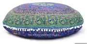 Large Floor Round Cushion Pillow Indian Mandala Tapestry Boho Ottoman Pouf Throw