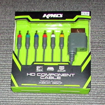 KMD HD Component Cable 6ft for Xbox 360 Brand New / Fast Shipping