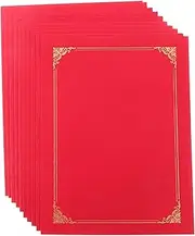 Gogogmee 10pcs Certificate Holder Cover Award Envelope Protector for Diplomas Marriage Certificates Participation Awards Smooth Edges Design Horizontal Vertical Display