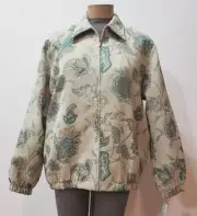 Alfred Dunner Women's Zippered Floral Jacket Size 10 NWT Timberlake Muted Colors