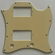 For Fit US Gibson SG Standard Style Full Face Guitar Pickguard Vintage Yellow