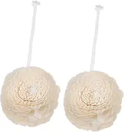 FRCOLOR 2Pcs Essential Oil Diffuser with Replaceable Faux Flower Heads Bendable Cotton Rope Fragrance Diffuser for Home Office and Car Decoration Lightweight and Minimalist Design